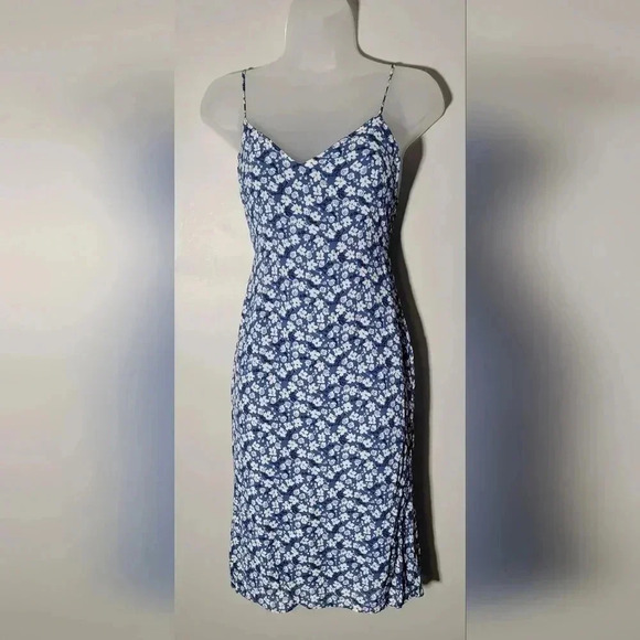 REFORMATION Flourish Ivory Floral Print DIETRICH A-Line Tie Waist Crepe Dress 2P - Picture 6 of 16